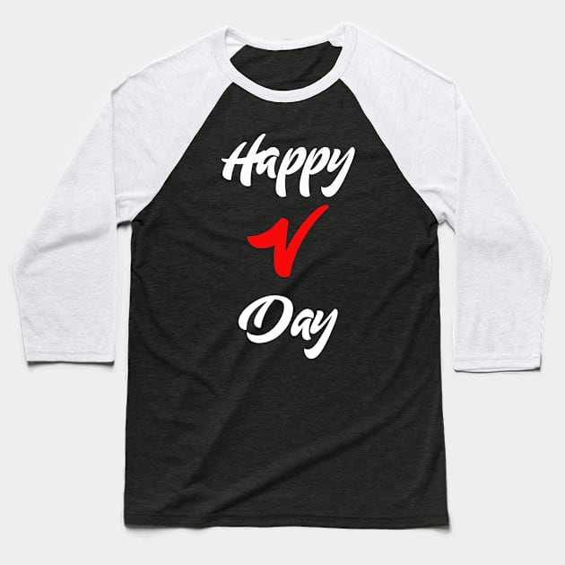 Happy Valentines Day Baseball T-Shirt by soondoock